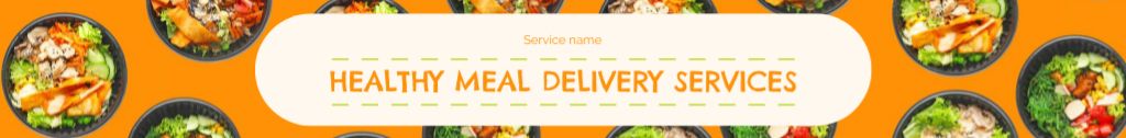 Ontwerpsjabloon van Leaderboard van Healthy Meal Delivery Service
