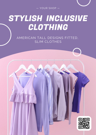 Offer of Stylish Inclusive Clothing Poster Design Template