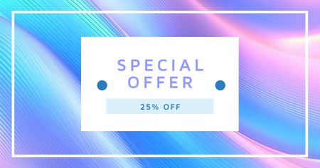 Special Discount Offer on Colorful Pattern Facebook AD Design Template