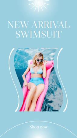 Ontwerpsjabloon van Instagram Story van Swimwear Collection for Woman