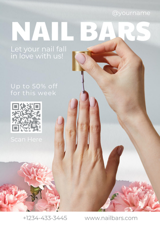 Ontwerpsjabloon van Flayer van Nail Salon Special Offer