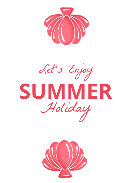 Embrace the Summer Break and Have Fun Postcard 5x7in Vertical Design Template