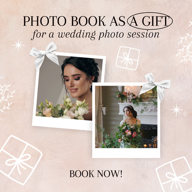 Modèle de visuel Amazing Wedding Photo Session As Gift Proposal - Animated Post
