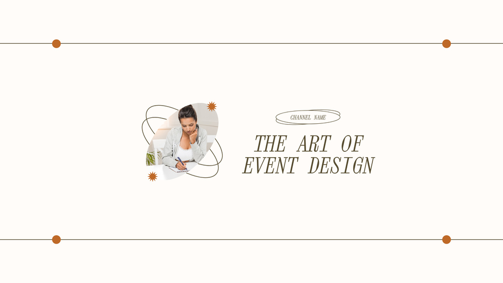 Event Design Services Offer Youtube Modelo de Design