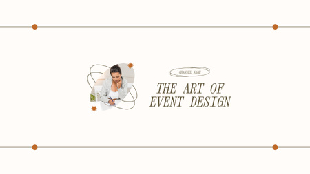 Oferta de serviços de design de eventos Youtube Modelo de Design