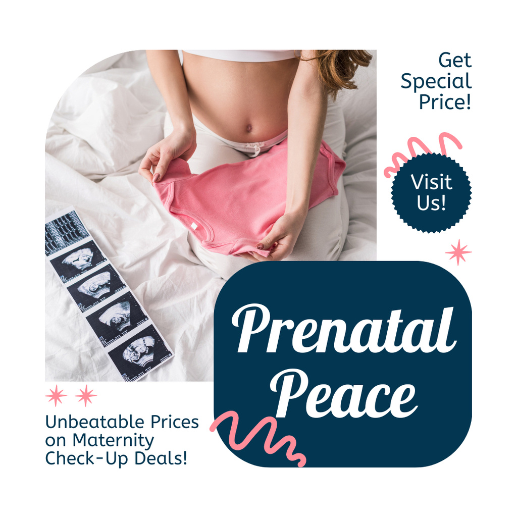 Ontwerpsjabloon van Instagram AD van Incredible Discount Offer on Maternity Check Up