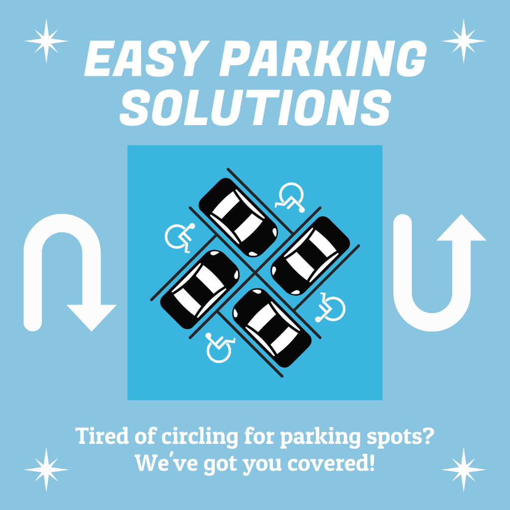 Easy Parking Solutions for Convenience Instagram Design Template