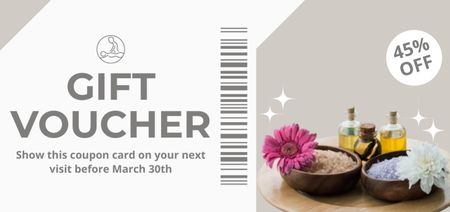 Gift Voucher Offer for Spa Services Coupon Din Large Design Template