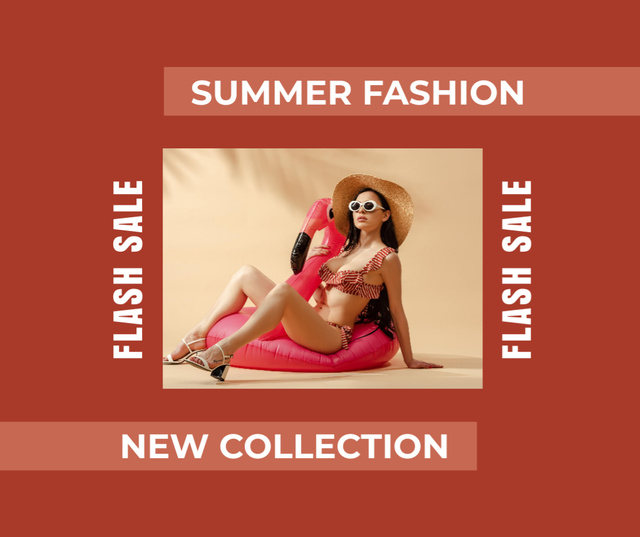 Designvorlage Summer Fashion Clothes Ad für Facebook