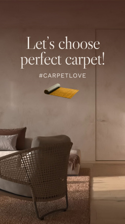 Plantilla de diseño de Oferta de revestimiento de alfombra perfecto para el hogar con guía de elección TikTok Video 
