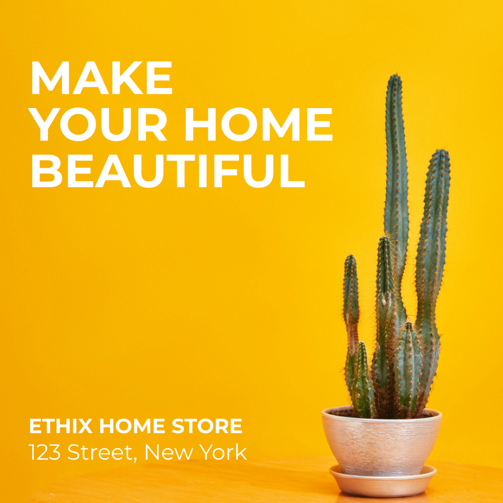 Plantilla de diseño de Home Decoration Store Ad Instagram 