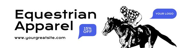 Template di design Trendy Equestrian Apparel At Reduced Rates Twitter