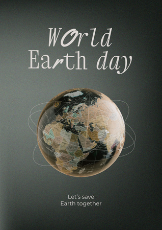 Platilla de diseño World Earth Day Announcement Poster