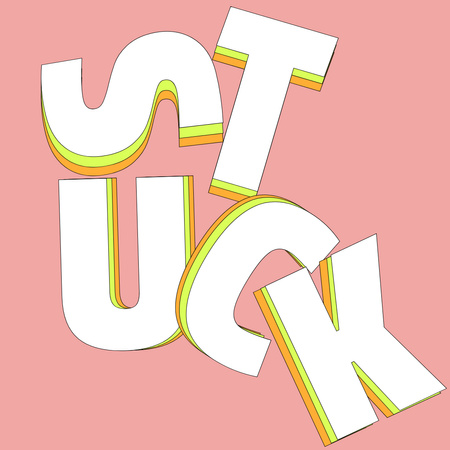 Platilla de diseño Colorful Letters on Pink Instagram
