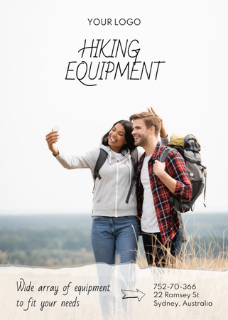 Hiking Equipment Offer Flayer Design Template