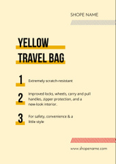 Yellow Suitcase For Travel Sale Offer