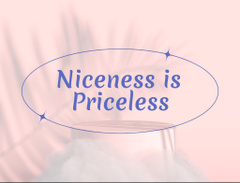 Kindness Motivation Text on Elegant Pink