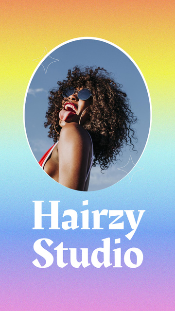 Hair Salon Services Offer Instagram Video Story Modelo de Design