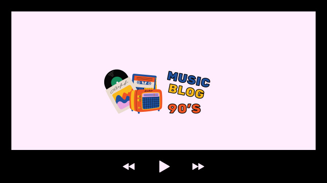 Plantilla de diseño de Music Blog Promotion Youtube 