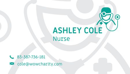 Nurse Services Offer Business Card US – шаблон для дизайну