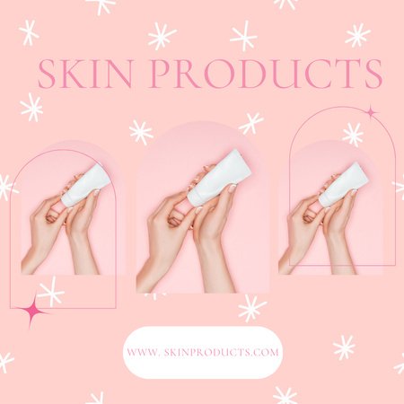 New Skincare Product Sale Ad Instagram tervezősablon