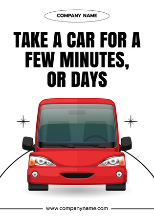 Modèle de visuel Best Car Rent Services Offer - Poster 28x40in