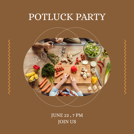 Delicious Food for Party Instagram Design Template