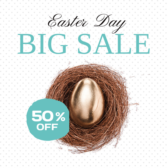 Modèle de visuel Big Easter Merchandise Sale Announcement - Instagram