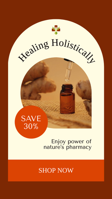 Modèle de visuel Natural Pharmacy Products At Discounted Rates - Instagram Video Story