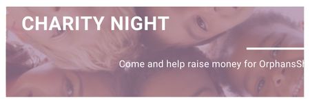 Platilla de diseño Corporate Charity Night Twitter