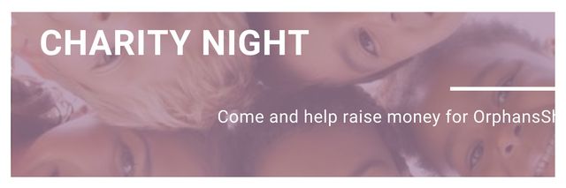 Corporate Charity Night Twitter Design Template