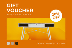 Furniture Store Advertisement with Modern Table