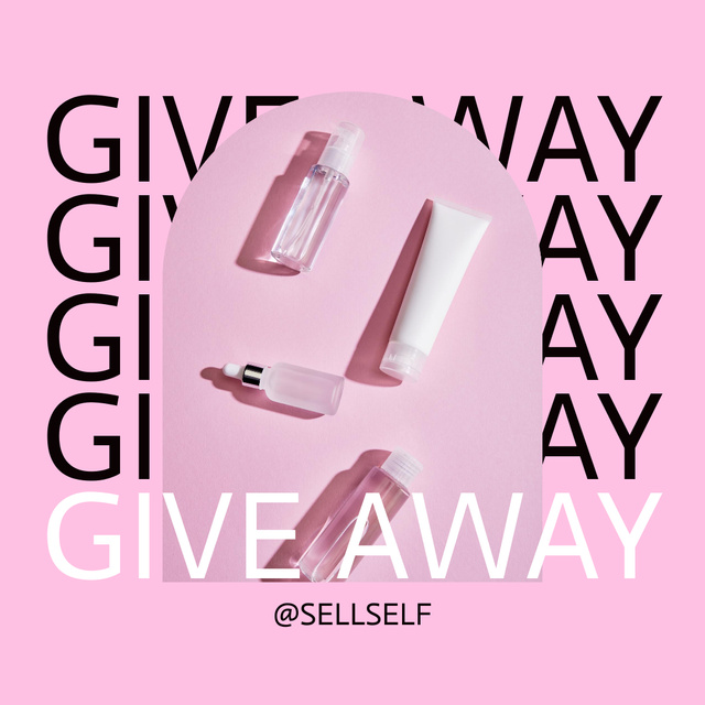 Beauty Products Giveaway Instagramデザインテンプレート