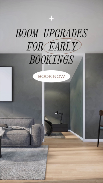 Exclusive Room Upgrades As Presents Offer At Hotel TikTok Video Modelo de Design