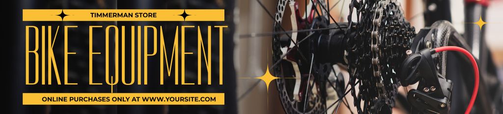 Professional Bike Equipment Ebay Store Billboard – шаблон для дизайна