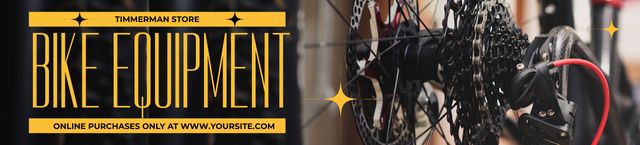 Professional Bike Equipment Ebay Store Billboard Šablona návrhu