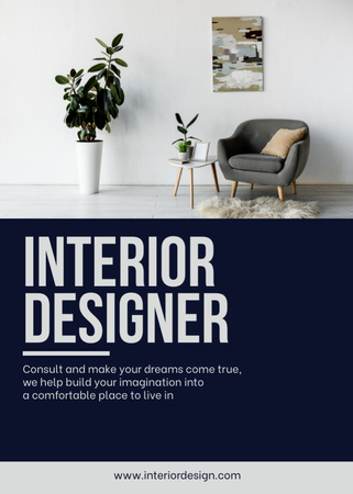 Platilla de diseño Home Interior Design Improvement Flayer