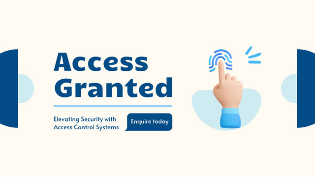Platilla de diseño Security Solutions for Access Control Title 1680x945px