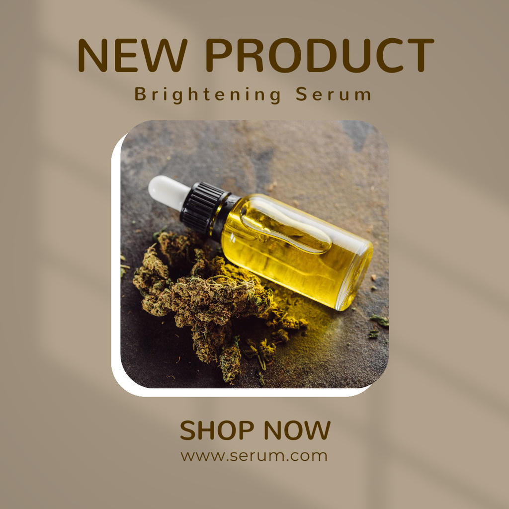 New Brightening Serum Product Offer In Shop Instagram tervezősablon