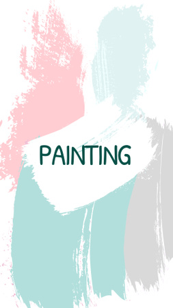 Colorful Paint Smudges Instagram Highlight Cover – шаблон для дизайну