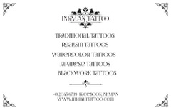 Ink Tattoos In studio Offer With Sketch