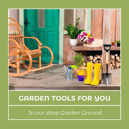 Garden Tools Sale Offer Instagram Design Template
