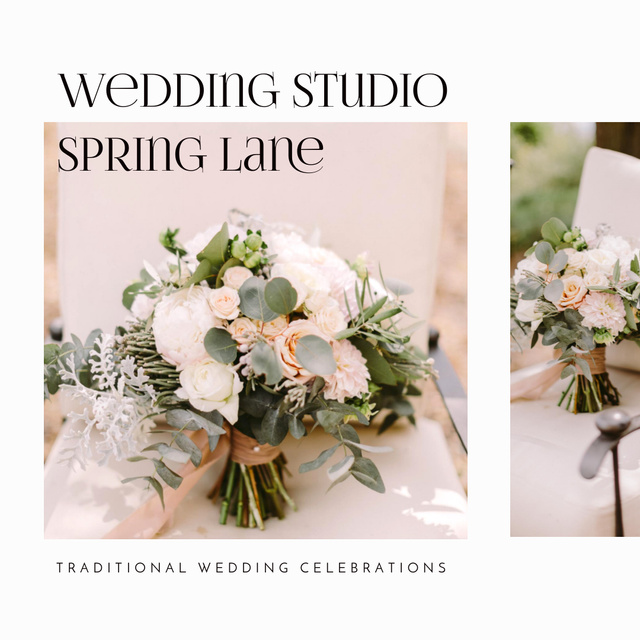 Modèle de visuel Wedding Studio Services - Instagram AD