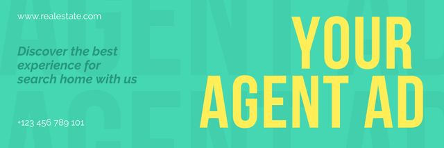 Your Agent Ad Email header Modelo de Design