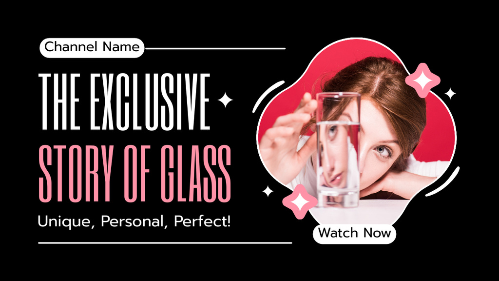 Exclusive Content About Glassware Industry And Craft Youtube Thumbnail Modelo de Design
