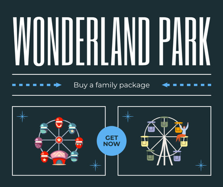 Fun-Filled Family Outings At Amusement Park Facebook Design Template
