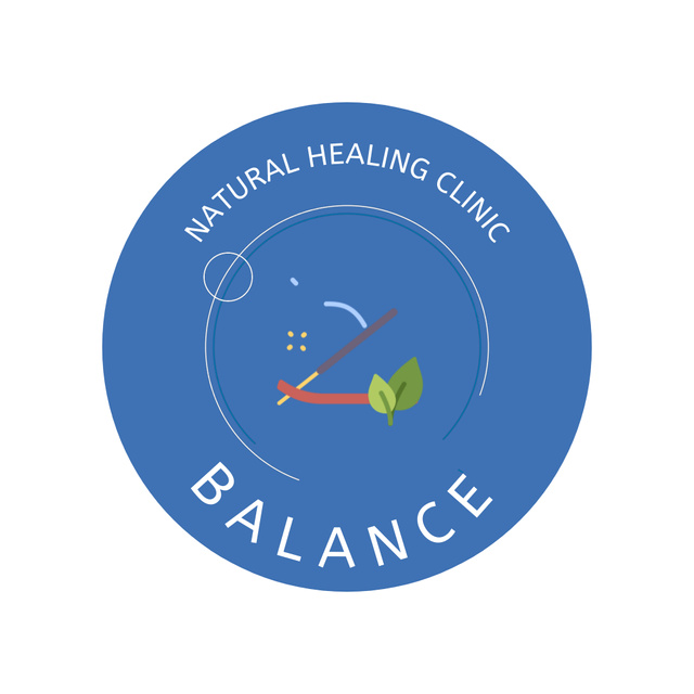 Natural Healing Clinic With Aromatherapy And Slogan Animated Logo – шаблон для дизайна