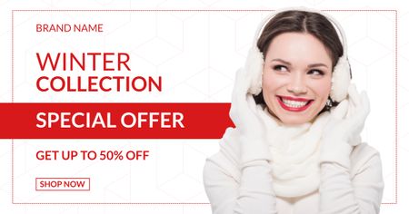 Special Offer Winter Collection Discounts Facebook AD – шаблон для дизайну