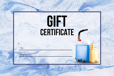 Special Offer of Car Supplies Gift Certificate Design Template