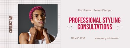Professional Styling Consultation Facebook cover Design Template